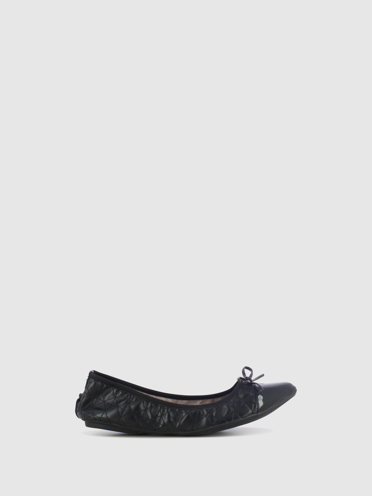 Butterfly Twists Black Pointed Toe Ballerinas